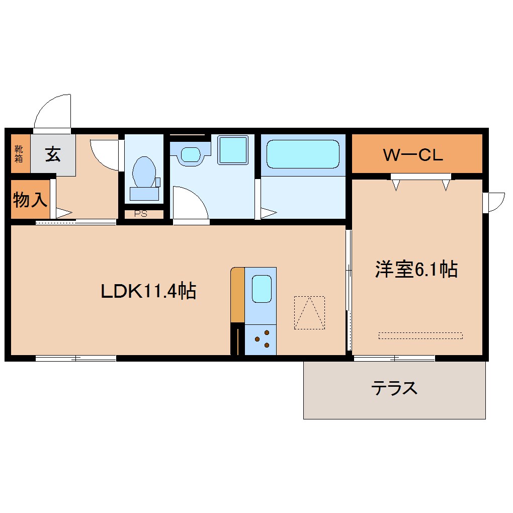 近鉄奈良駅 バス10分  南方町下車：停歩1分 1階の物件間取画像