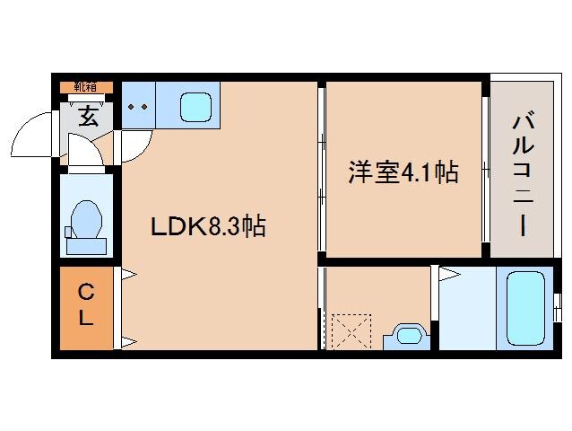 奈良駅 徒歩8分 1階の物件間取画像