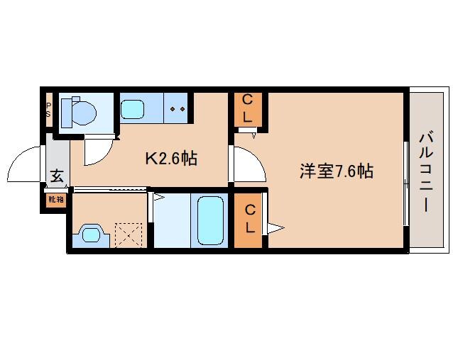 奈良駅 徒歩13分 3階の物件間取画像