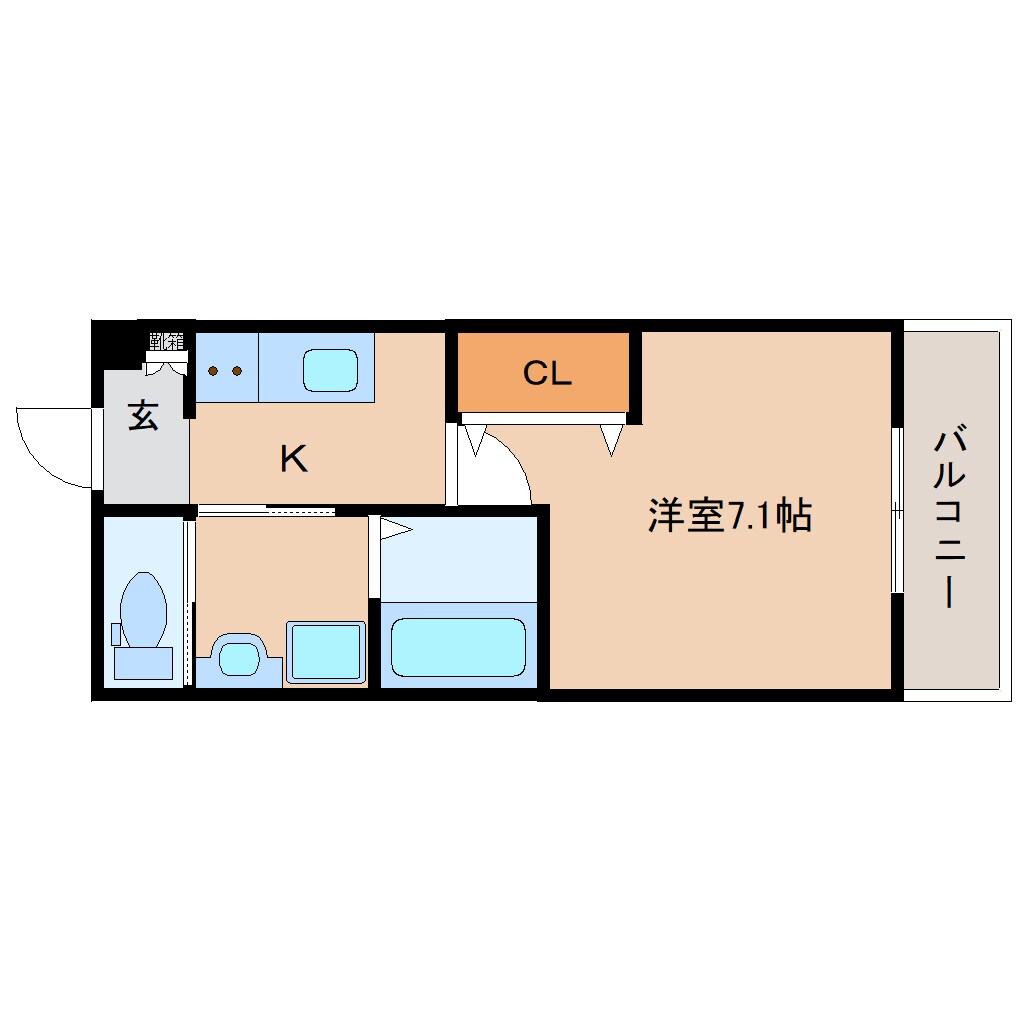 近鉄奈良駅 徒歩12分 1階の物件間取画像