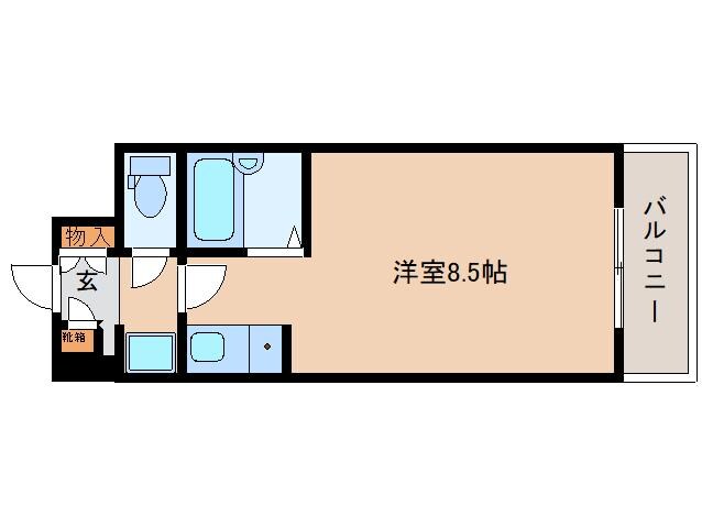 京終駅 徒歩15分 2階の物件間取画像