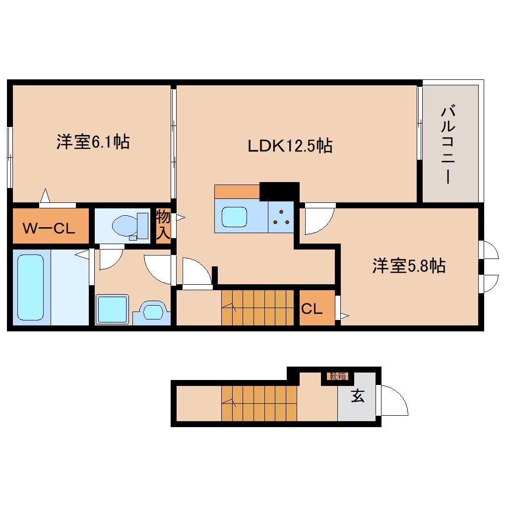 クローバーの物件間取画像