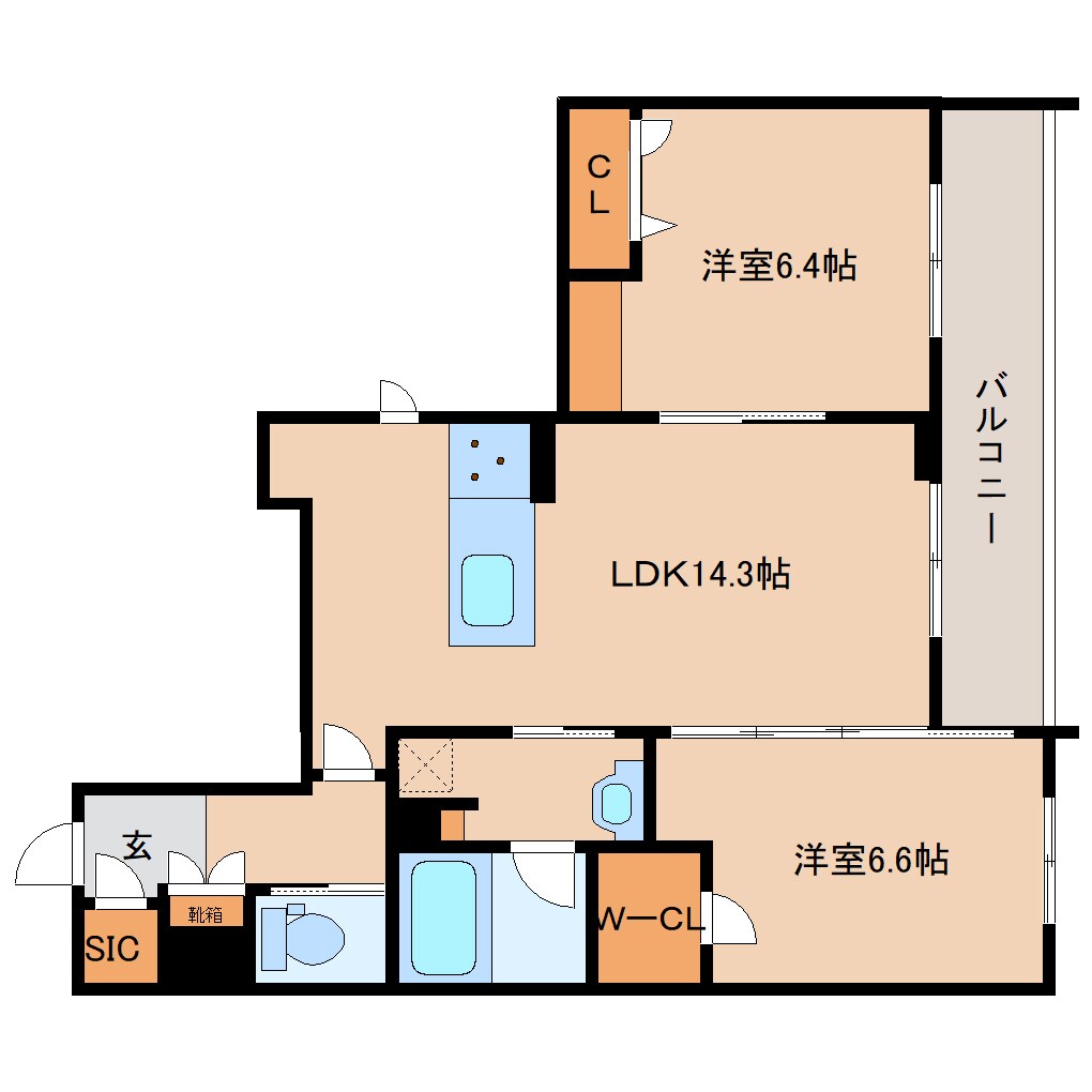 近鉄奈良駅 徒歩13分 3階の物件間取画像