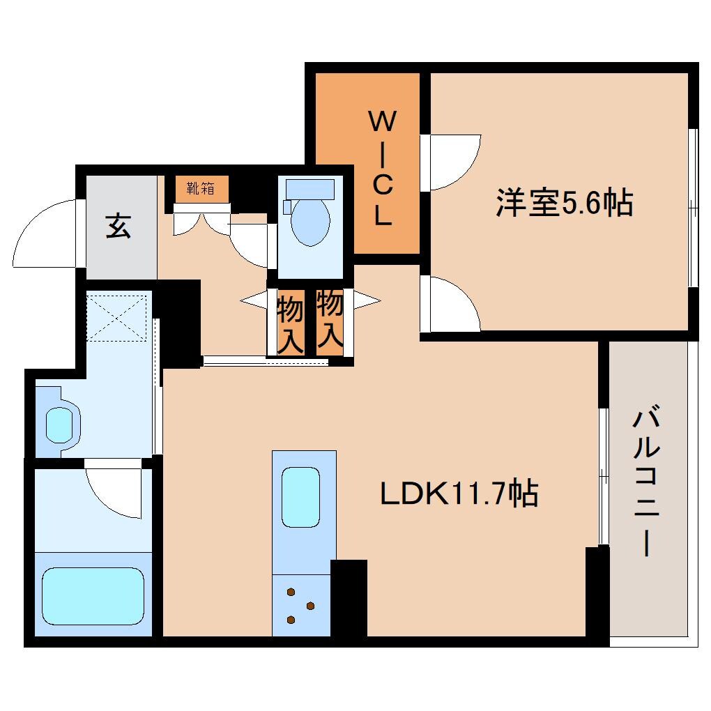 新大宮駅 徒歩4分 4階の物件間取画像