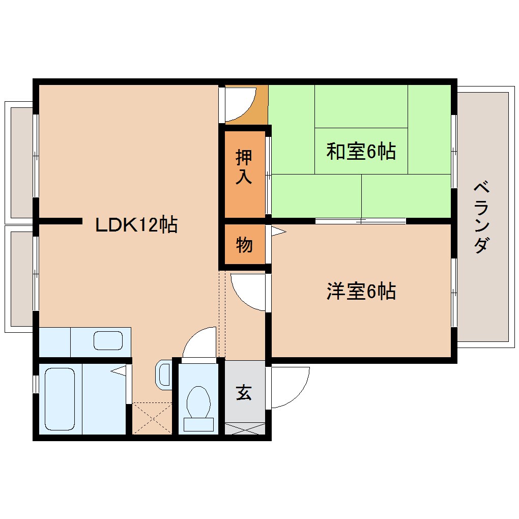 五位堂駅 バス8分  馬見中２丁目下車：停歩3分 2階の物件間取画像