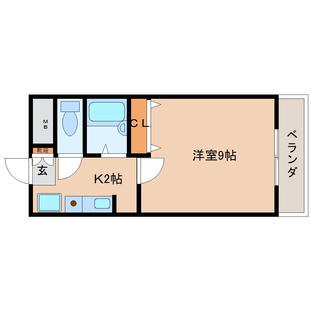 五位堂駅 徒歩1分 6階の物件間取画像