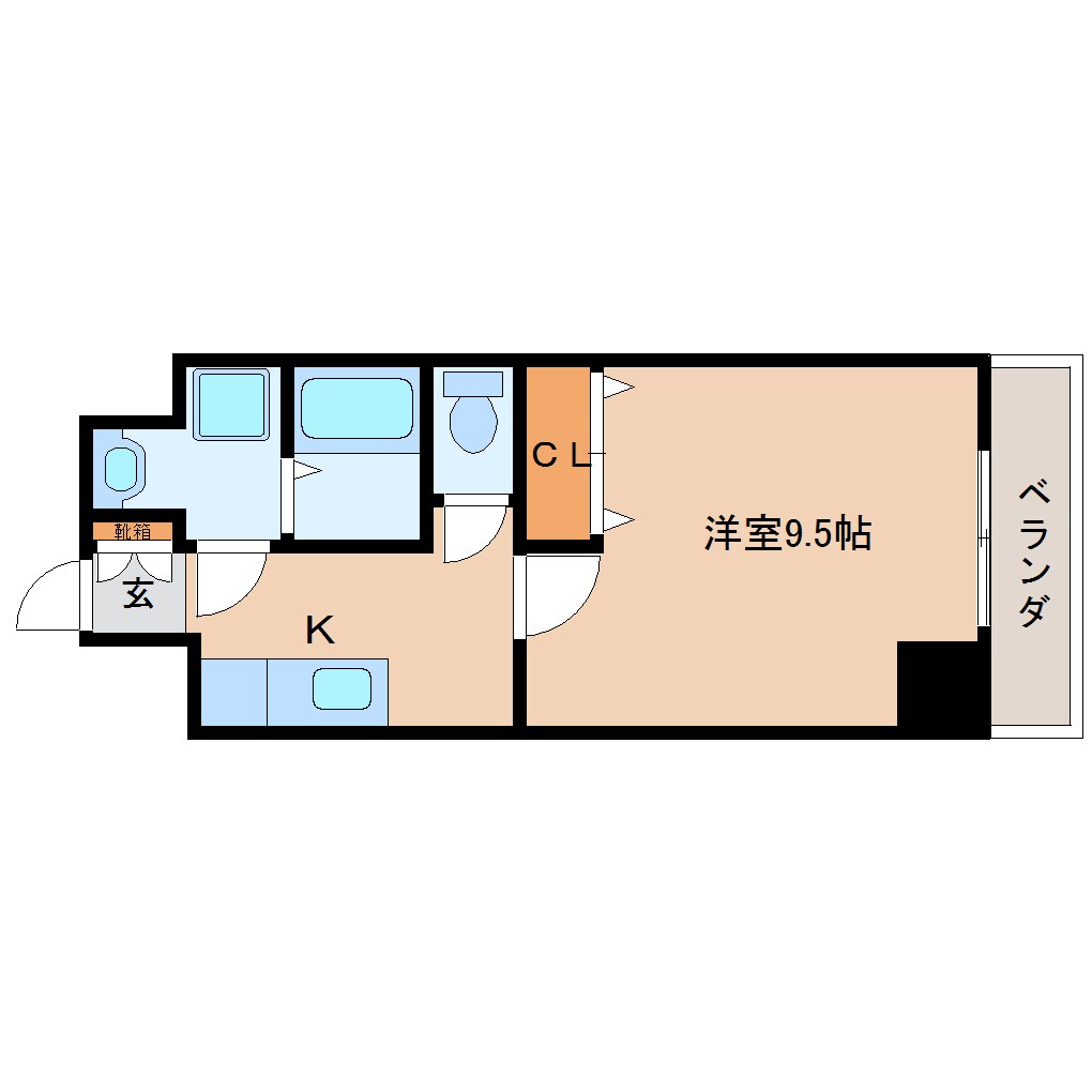 五位堂駅 徒歩5分 4階の物件間取画像