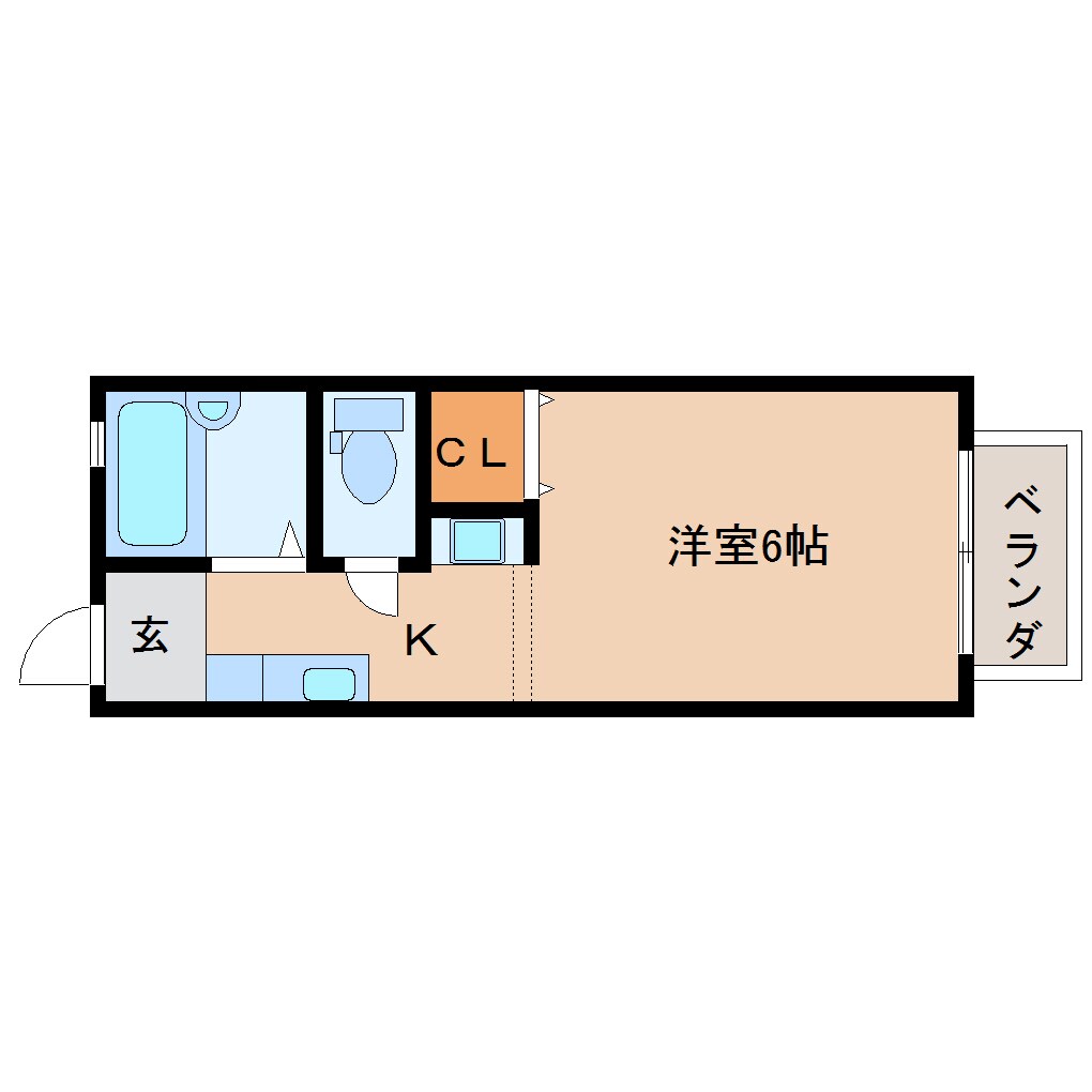 二上駅 徒歩1分 2階の物件間取画像