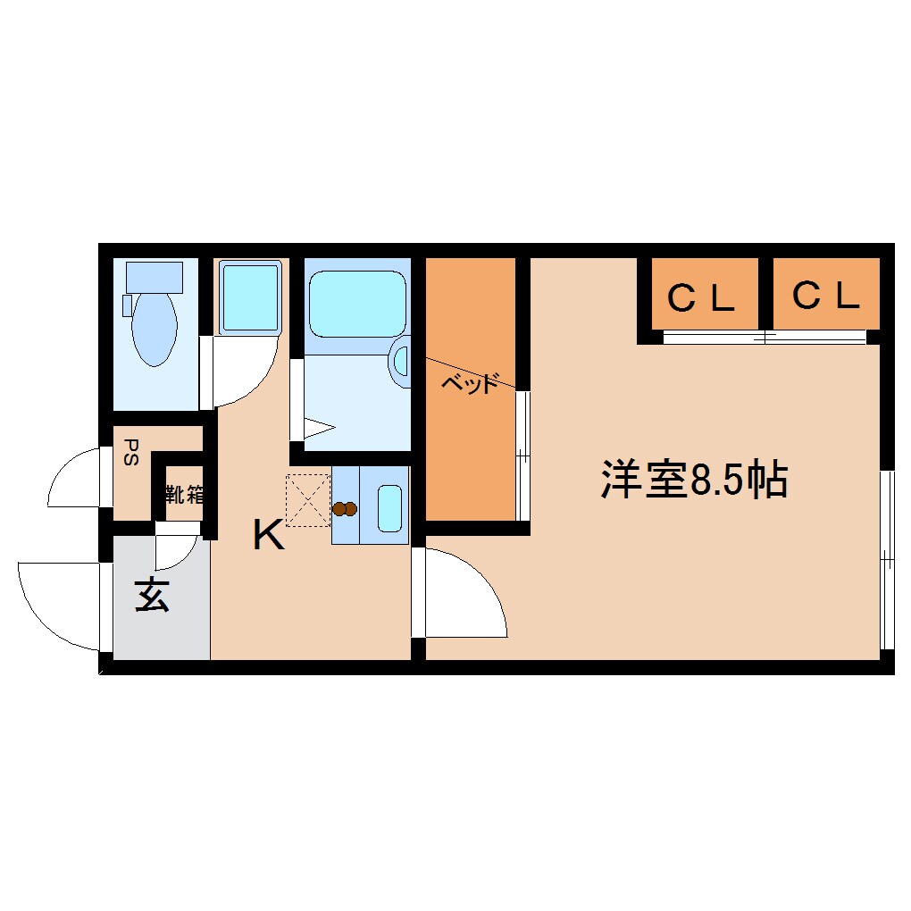 二上駅 徒歩19分 1階の物件間取画像