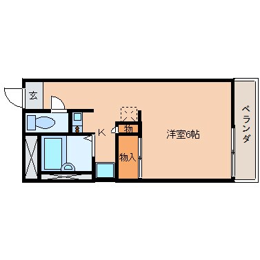 五位堂駅 徒歩5分 3階の物件間取画像