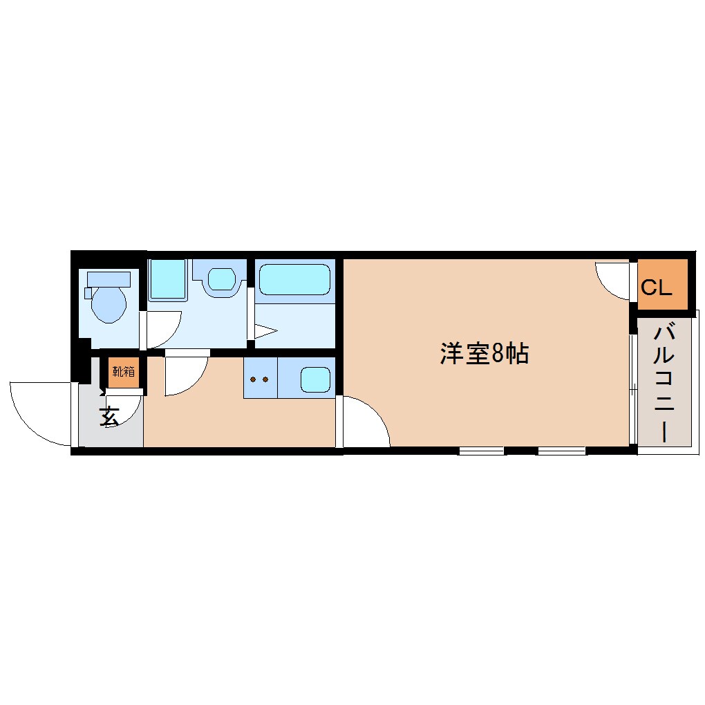 五位堂駅 徒歩15分 2階の物件間取画像