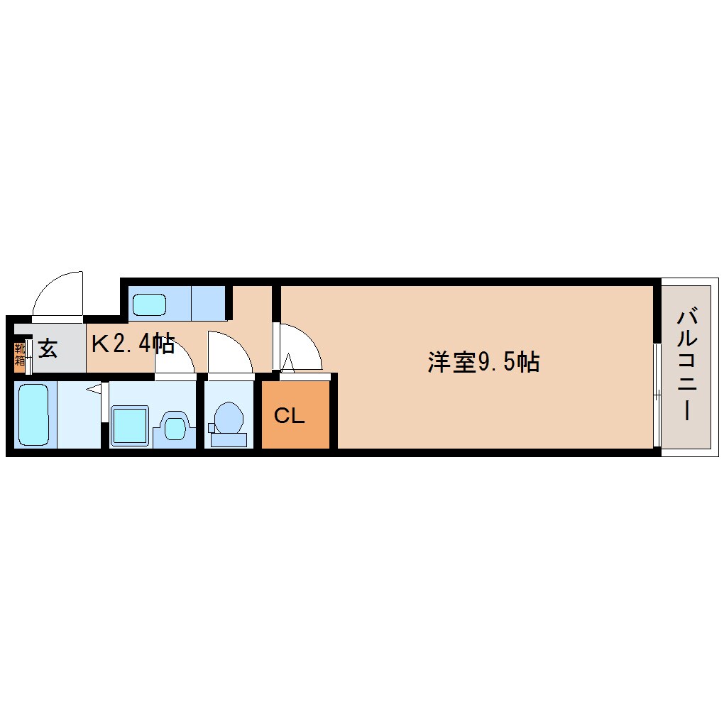 五位堂駅 徒歩7分 1階の物件間取画像