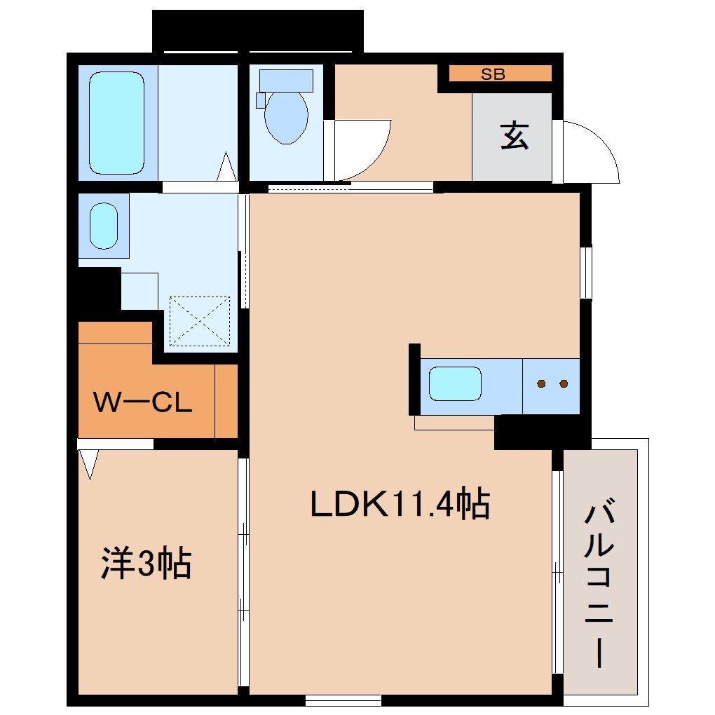 五位堂駅 徒歩23分 1階の物件間取画像