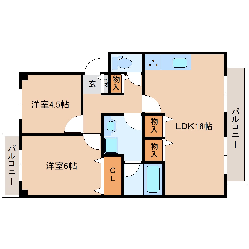 九条駅 徒歩1分 2階の物件間取画像