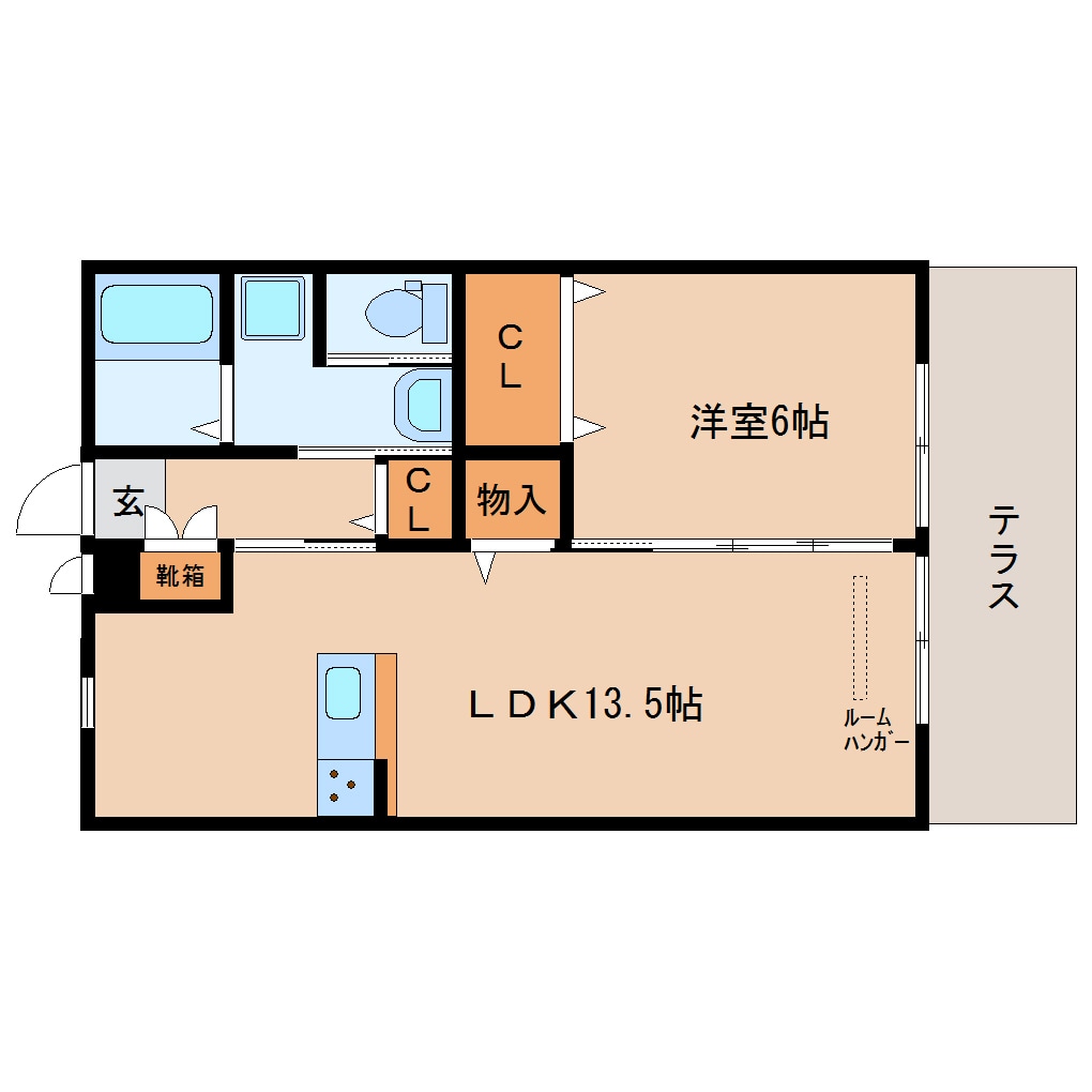 平端駅 徒歩11分 1階の物件間取画像