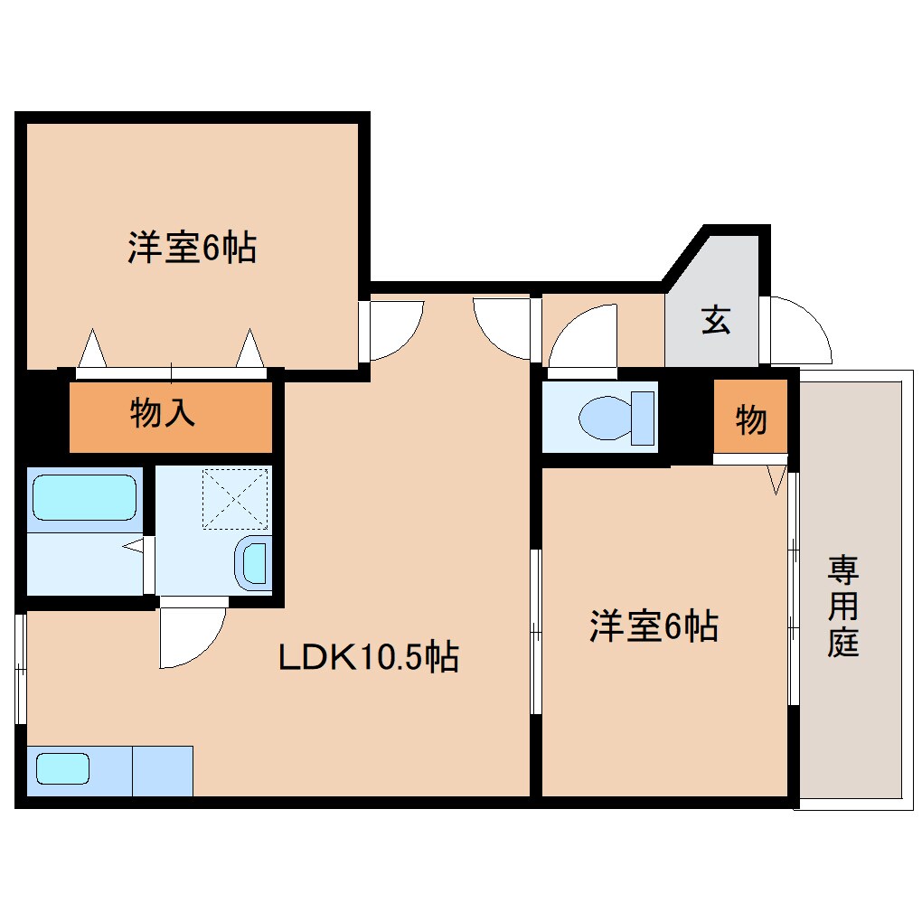 平端駅 徒歩11分 1階の物件間取画像