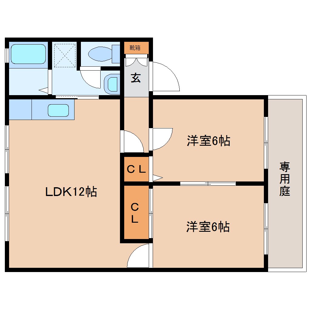平端駅 徒歩11分 1階の物件間取画像