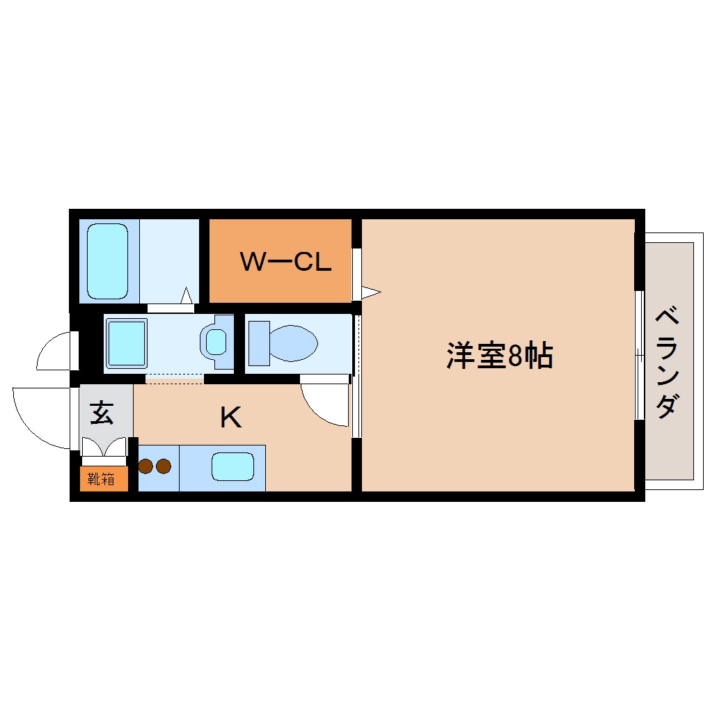 筒井駅 徒歩6分 1階の物件間取画像