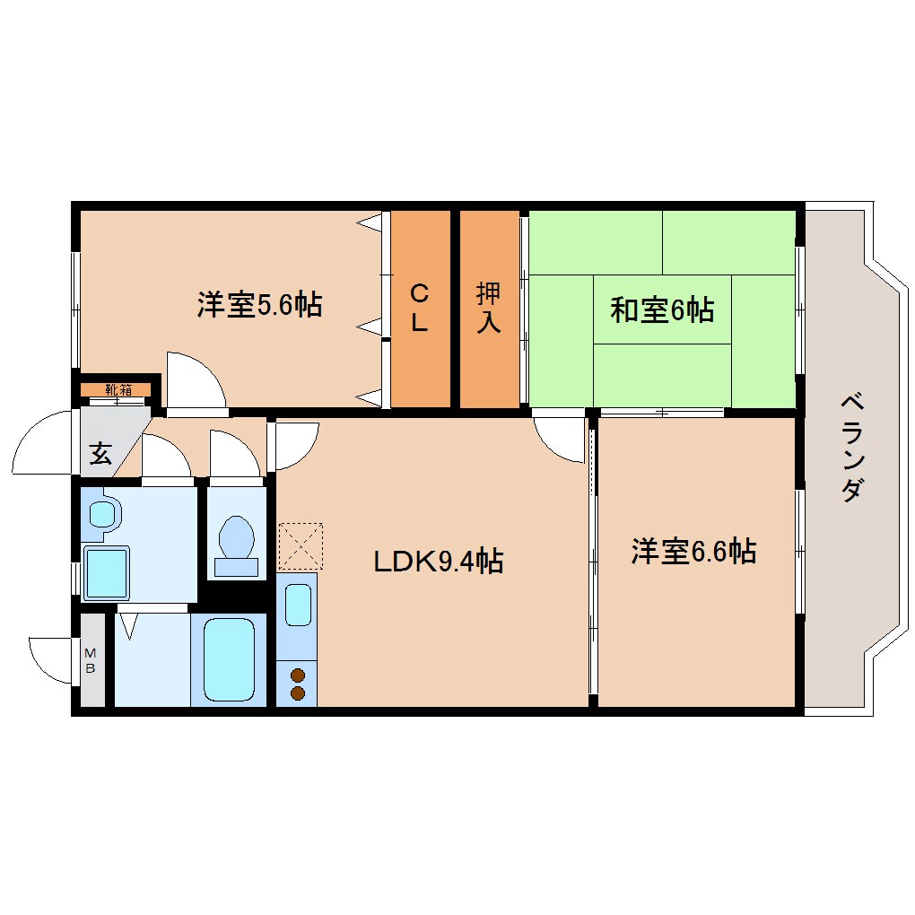 大和小泉駅 徒歩12分 2階の物件間取画像