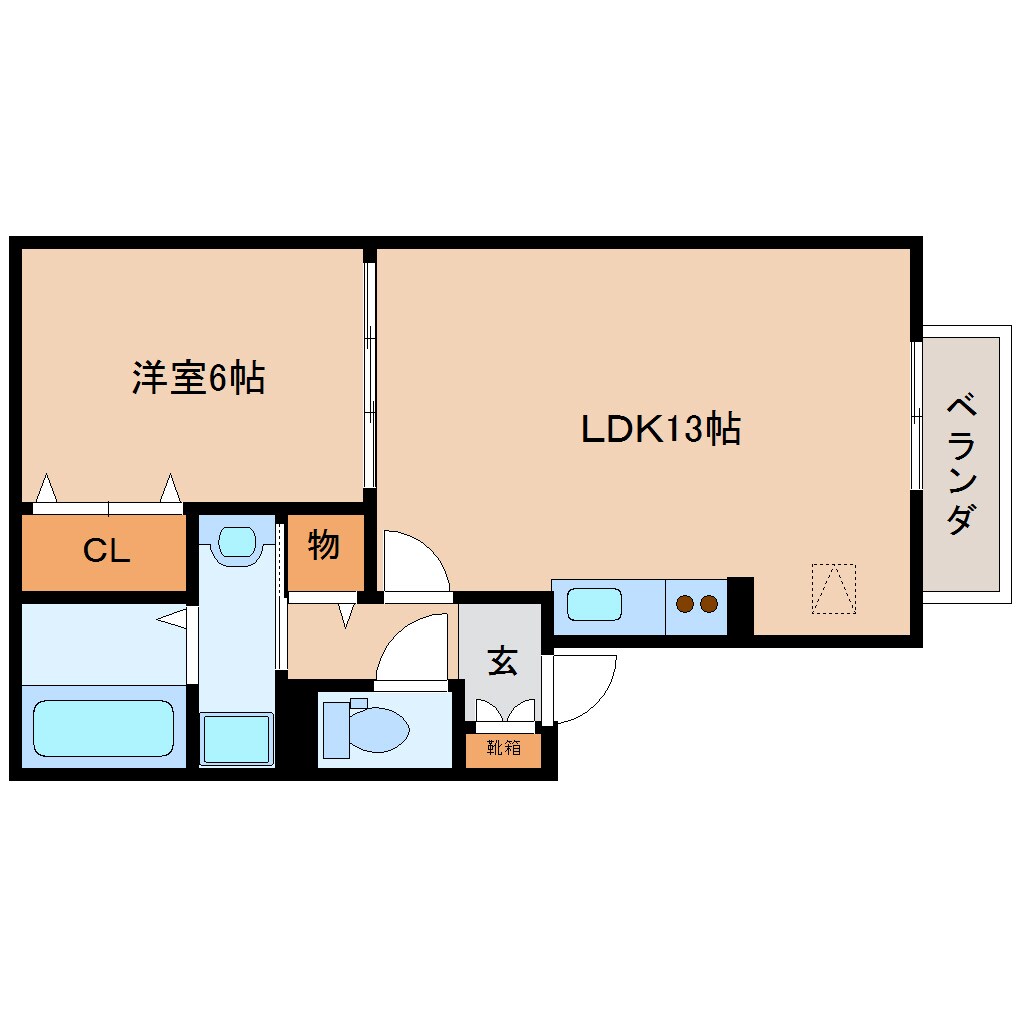 大和小泉駅 徒歩36分 1階の物件間取画像