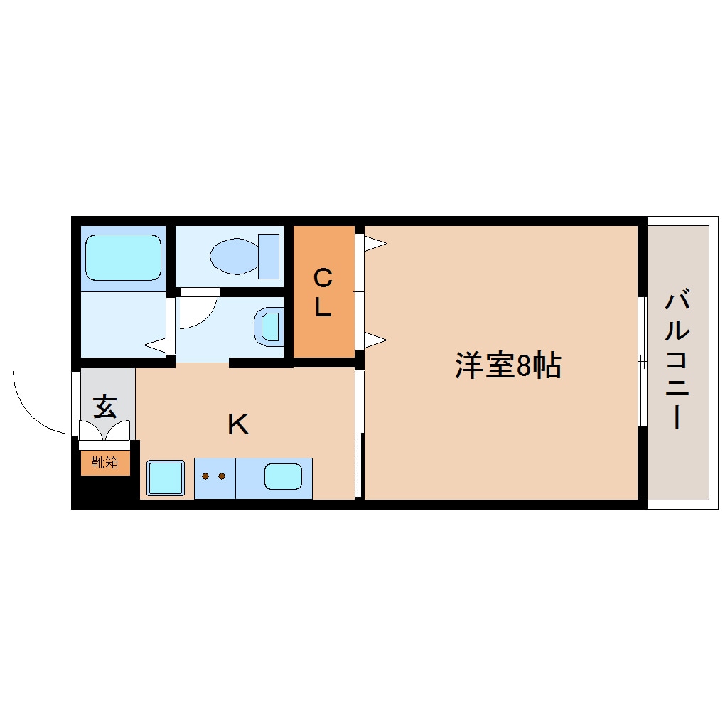 筒井駅 徒歩6分 2階の物件間取画像