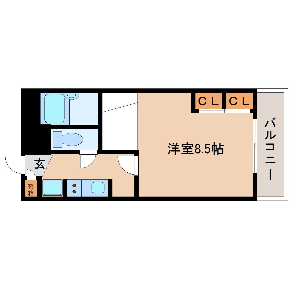 平端駅 徒歩5分 1階の物件間取画像