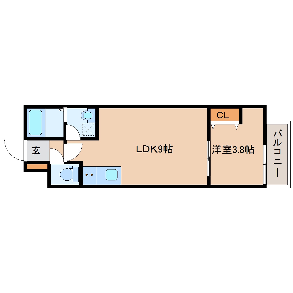 筒井駅 徒歩4分 1階の物件間取画像