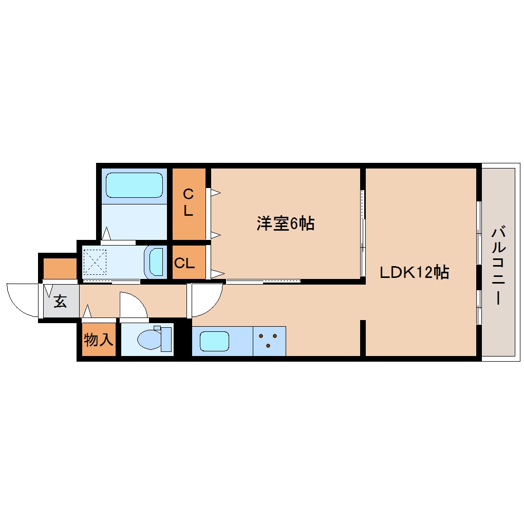 平端駅 徒歩10分 1階の物件間取画像