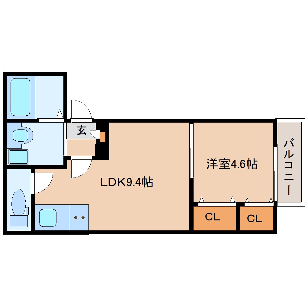 近鉄郡山駅 徒歩9分 3階の物件間取画像