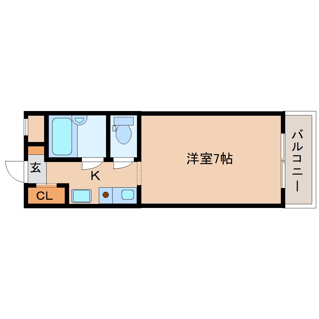 奈良県奈良市秋篠新町マンション 1階の物件間取画像