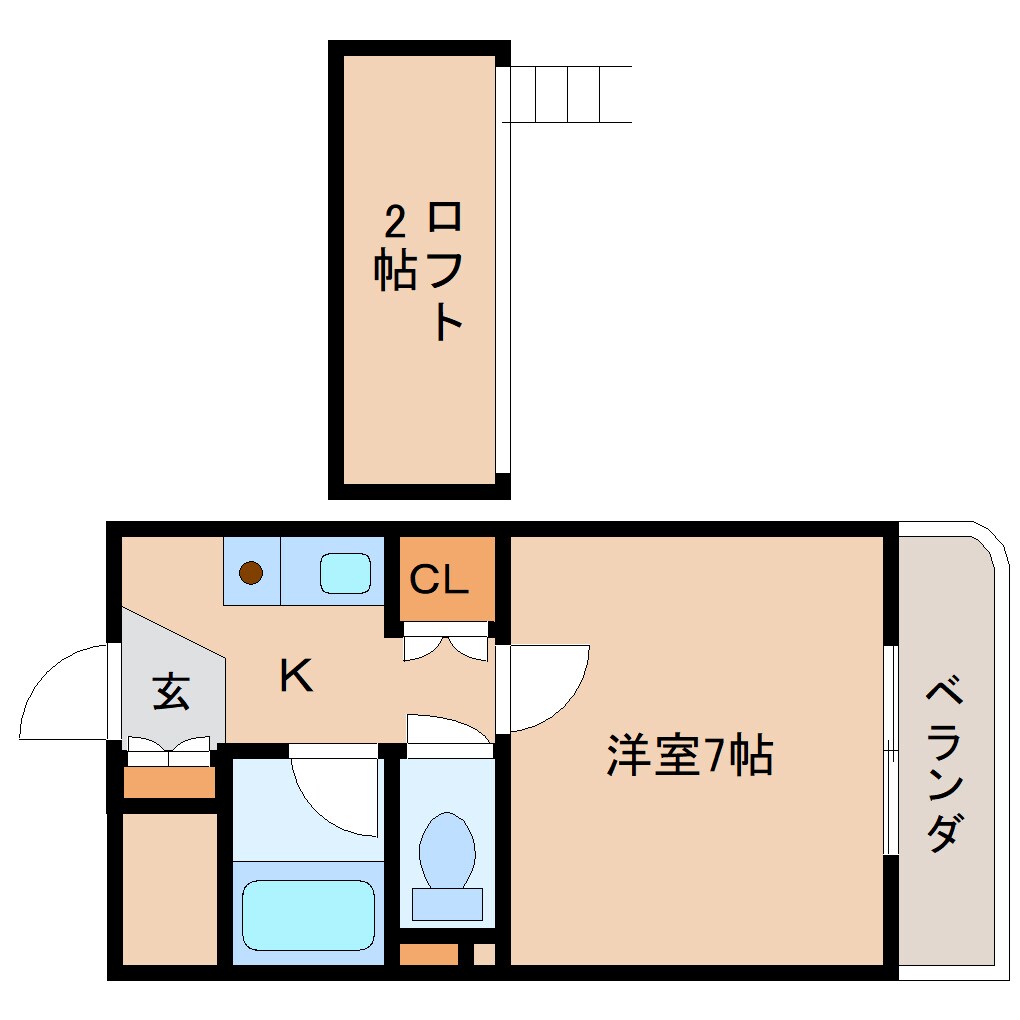 奈良県奈良市佐紀町マンション 4階の物件間取画像