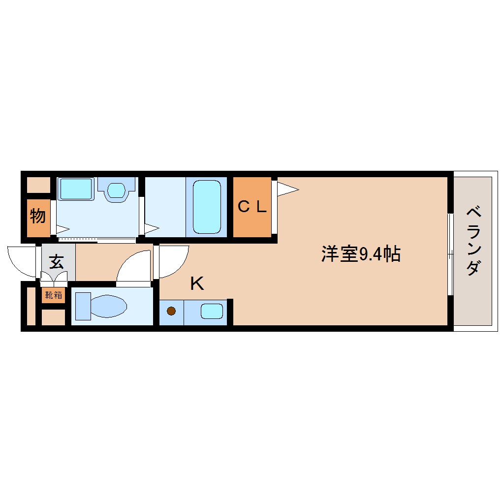 大和西大寺駅 徒歩6分 2階の物件間取画像