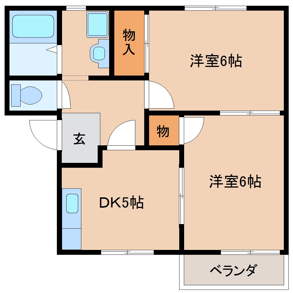 大和西大寺駅 徒歩15分 1階の物件間取画像