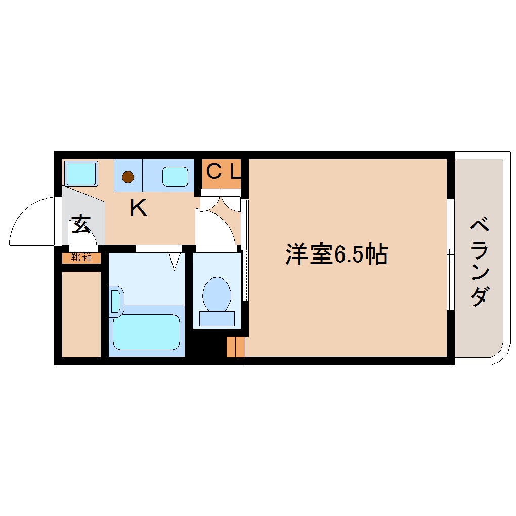 奈良県奈良市佐紀町マンション 3階の物件間取画像
