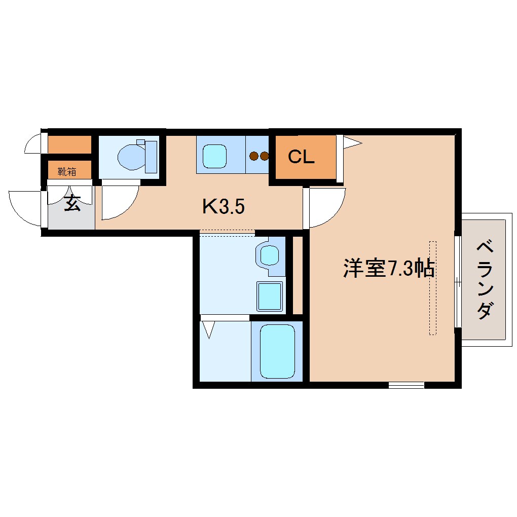 大和西大寺駅 徒歩5分 2階の物件間取画像