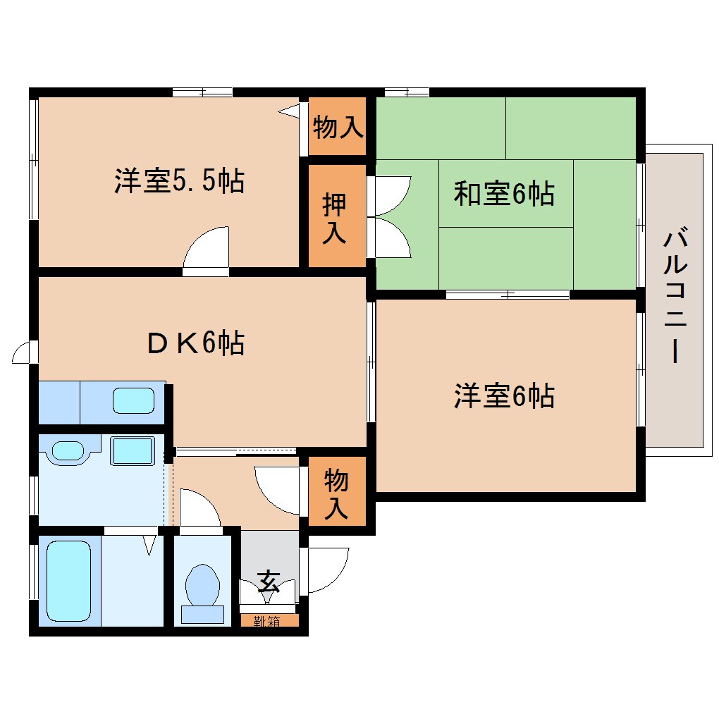 祝園駅 バス9分  光台六丁目下車：停歩1分 1階の物件間取画像