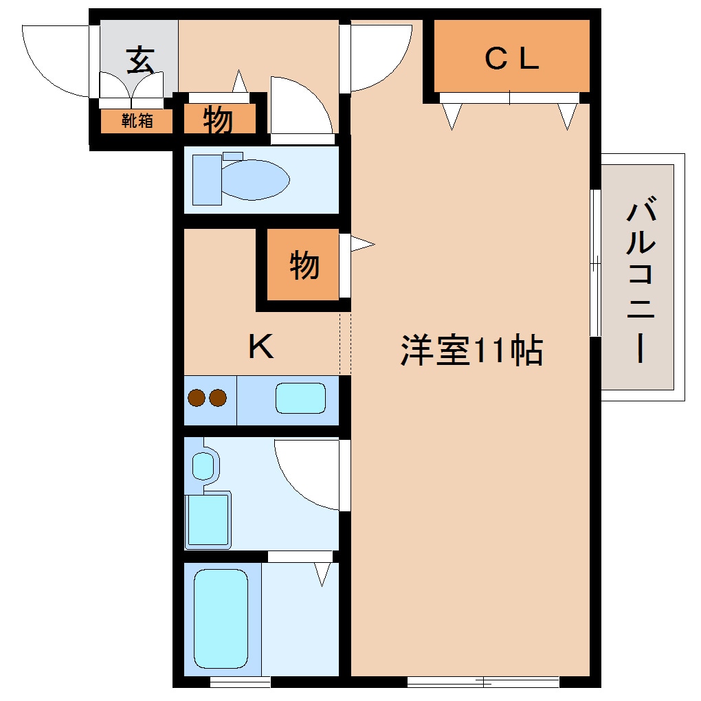 山田川駅 徒歩13分 2階の物件間取画像