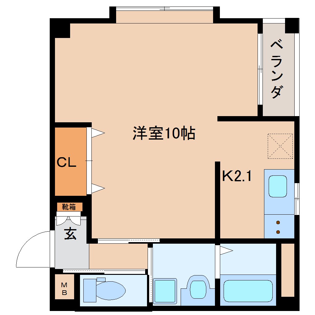 奈良県奈良市西大寺北町1丁目マンション 1階の物件間取画像
