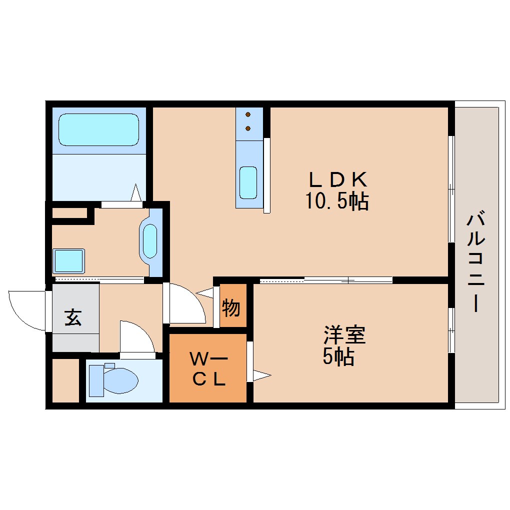 大和西大寺駅 徒歩6分 3階の物件間取画像