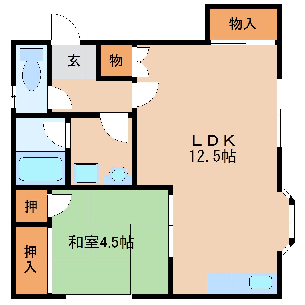 西ノ京駅 徒歩13分 2階の物件間取画像