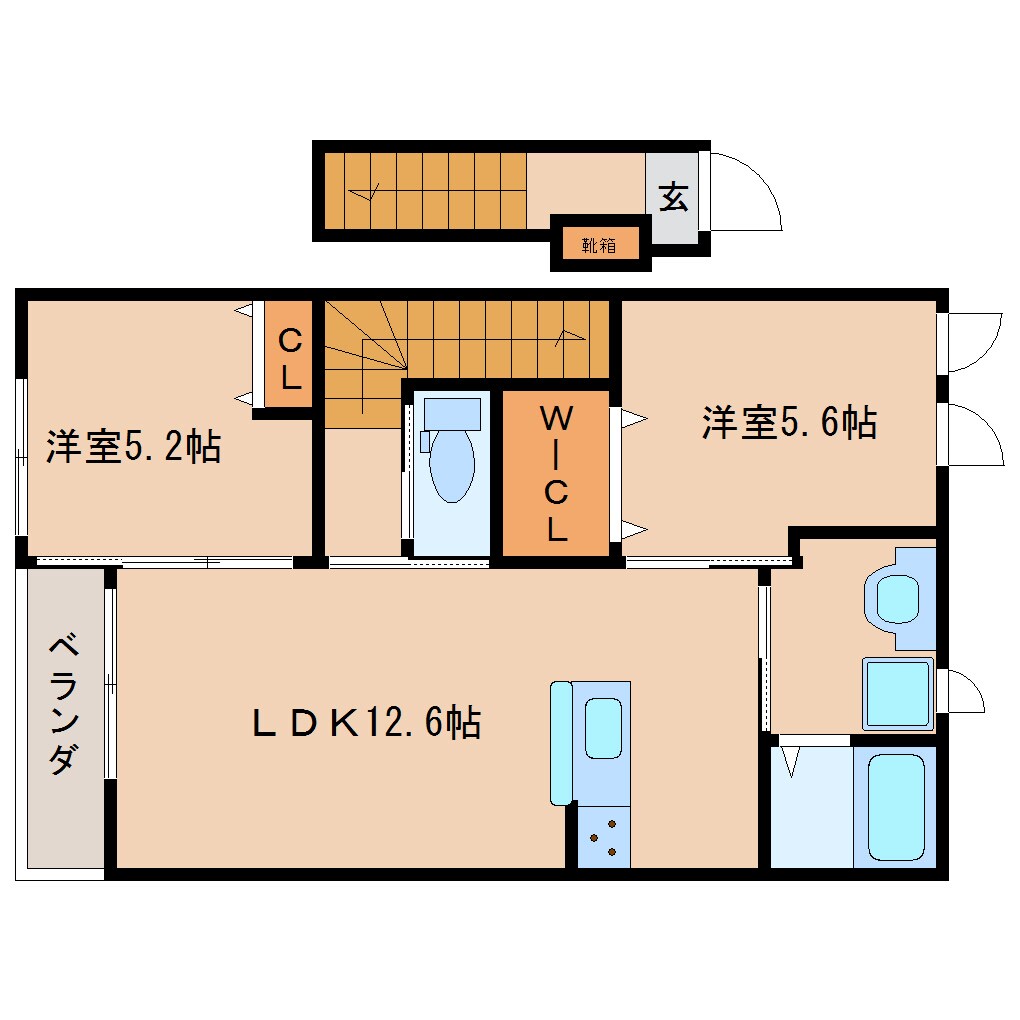 大和西大寺駅 バス16分  押熊下車：停歩2分 2階の物件間取画像