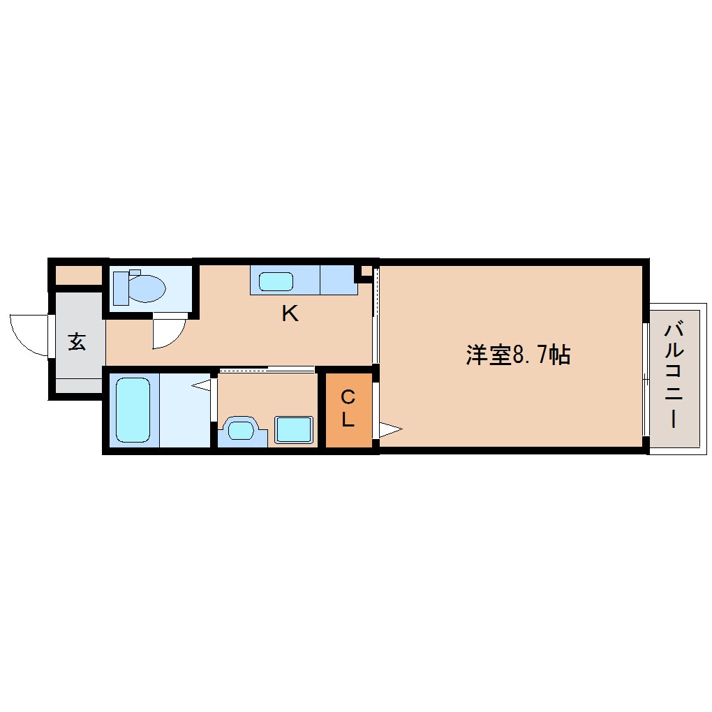 大和西大寺駅 徒歩3分 3階の物件間取画像