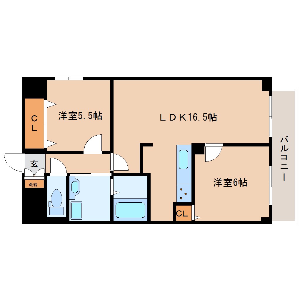 大和西大寺駅 徒歩7分 4階の物件間取画像