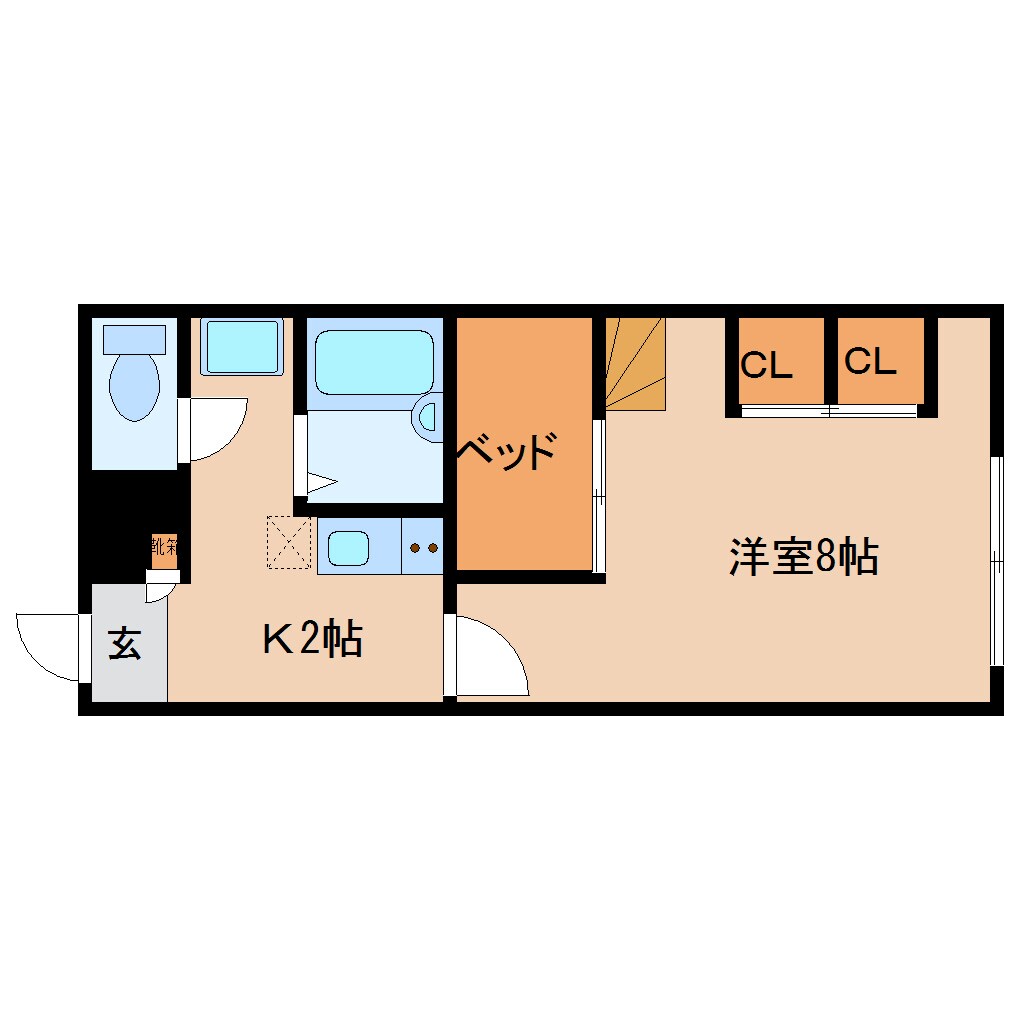 大和西大寺駅 バス15分  平城中山北口下車：停歩3分 2階の物件間取画像