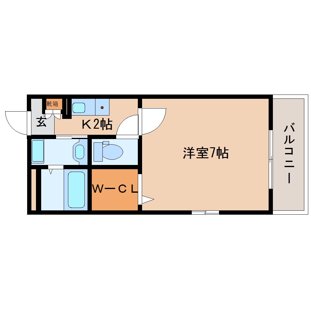 尼ケ辻駅 徒歩25分 1階の物件間取画像