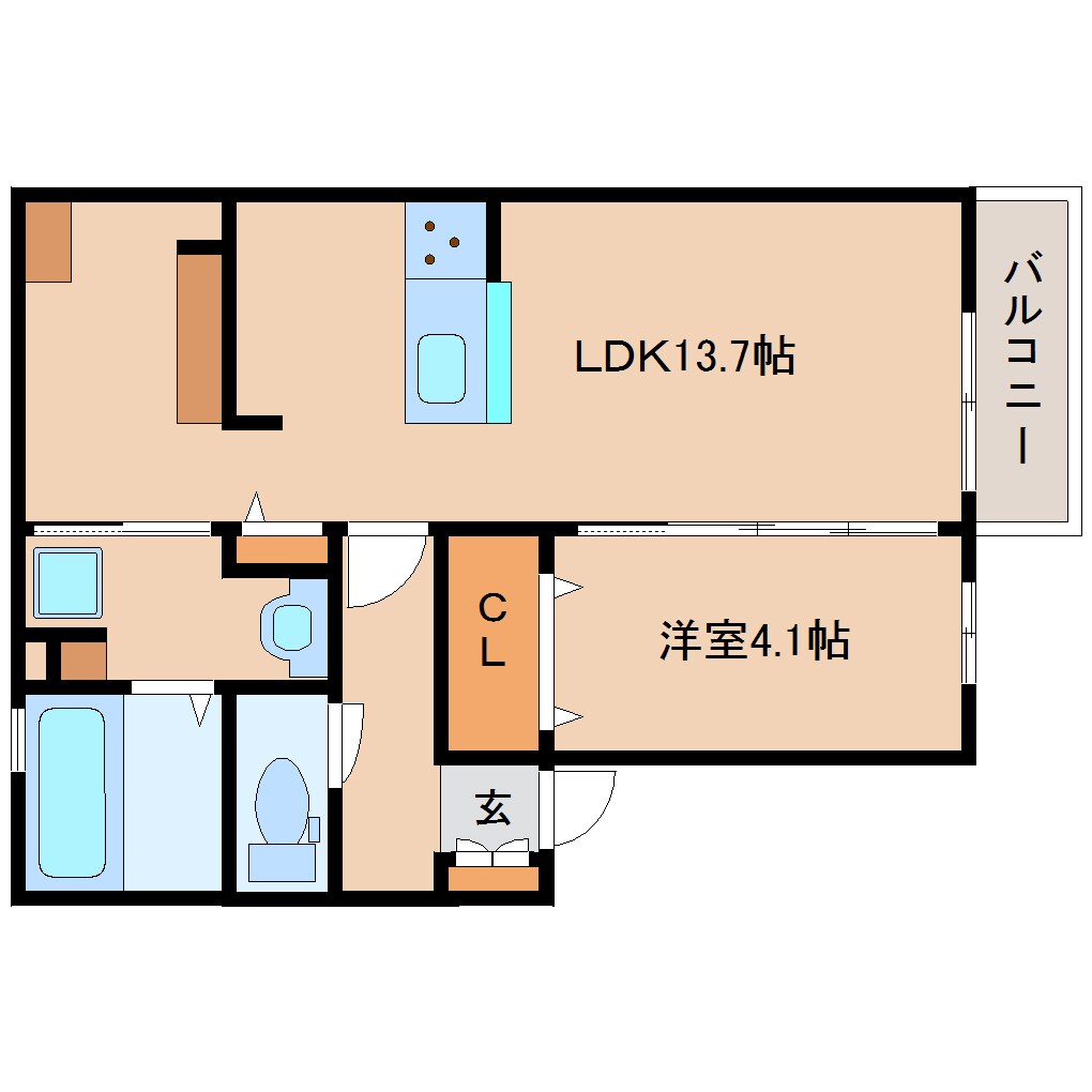大和西大寺駅 徒歩12分 2階の物件間取画像