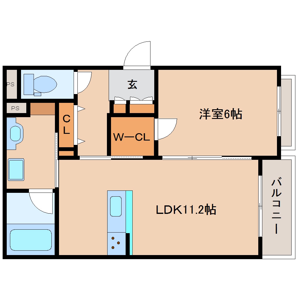 大和西大寺駅 徒歩3分 3階の物件間取画像