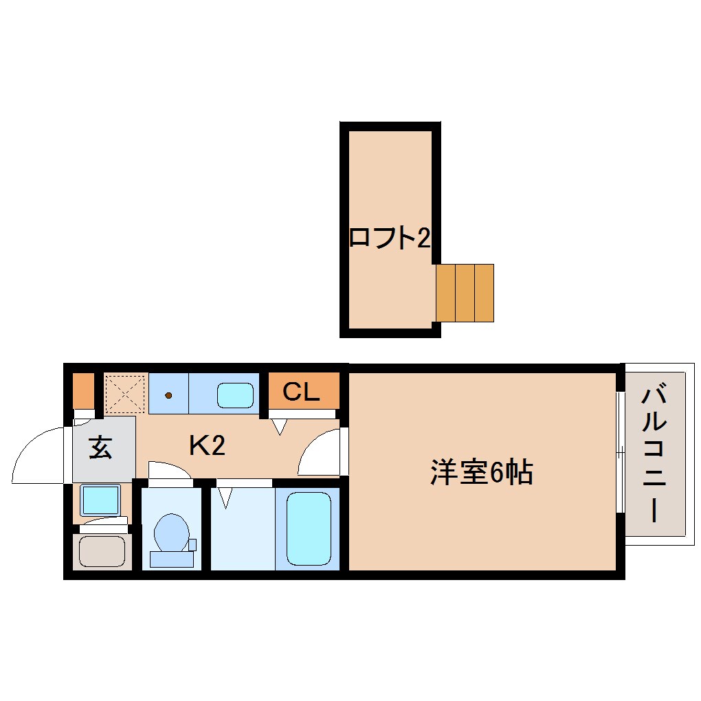 平城駅 徒歩11分 2階の物件間取画像