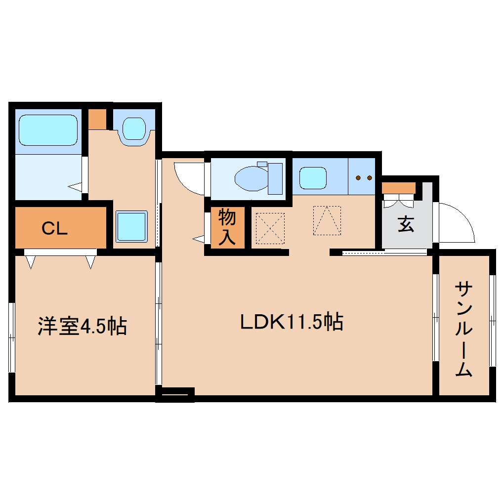 カーサ　ポポラリタの物件間取画像