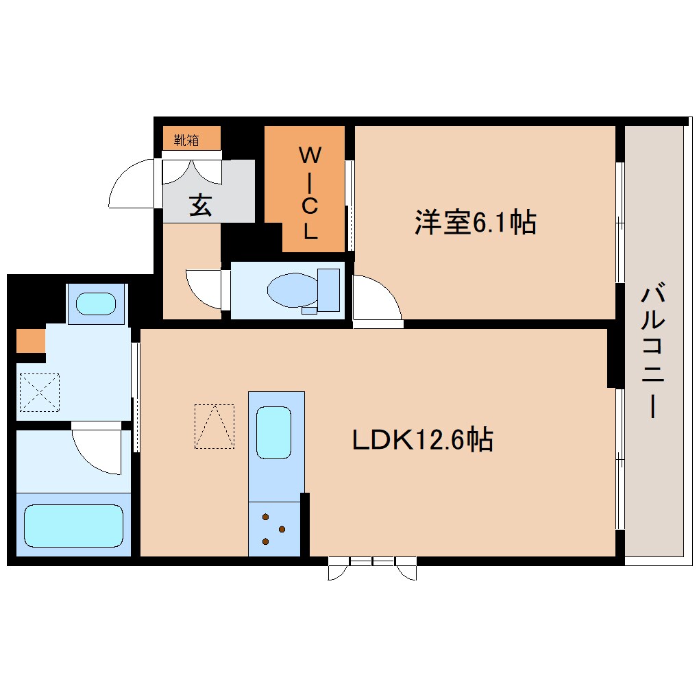 奈良県奈良市西大寺東町1丁目マンション 1階の物件間取画像